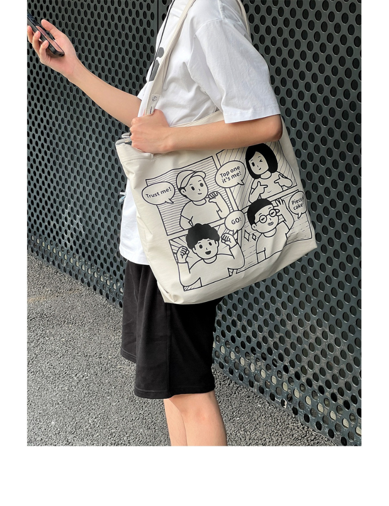 Finerworld 原創漫畫單肩帆布袋