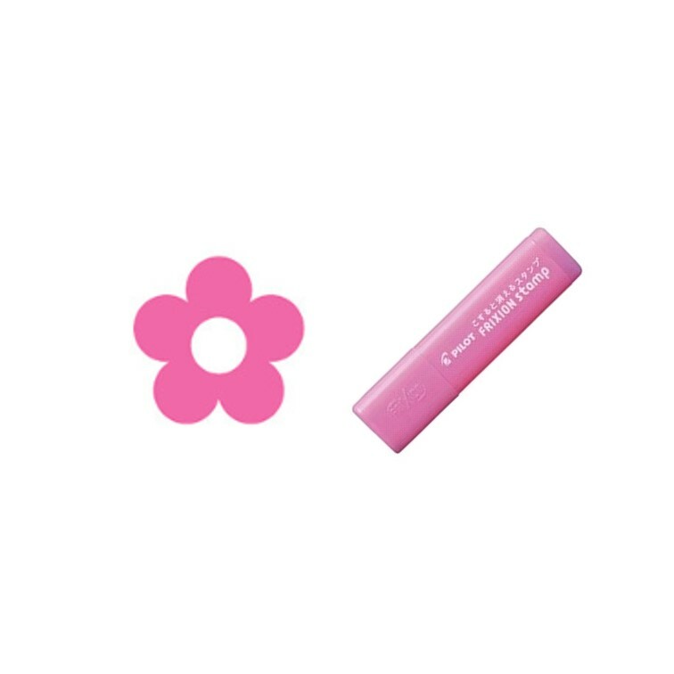 百樂 粉色魔擦印章 花 SPF-12-57P