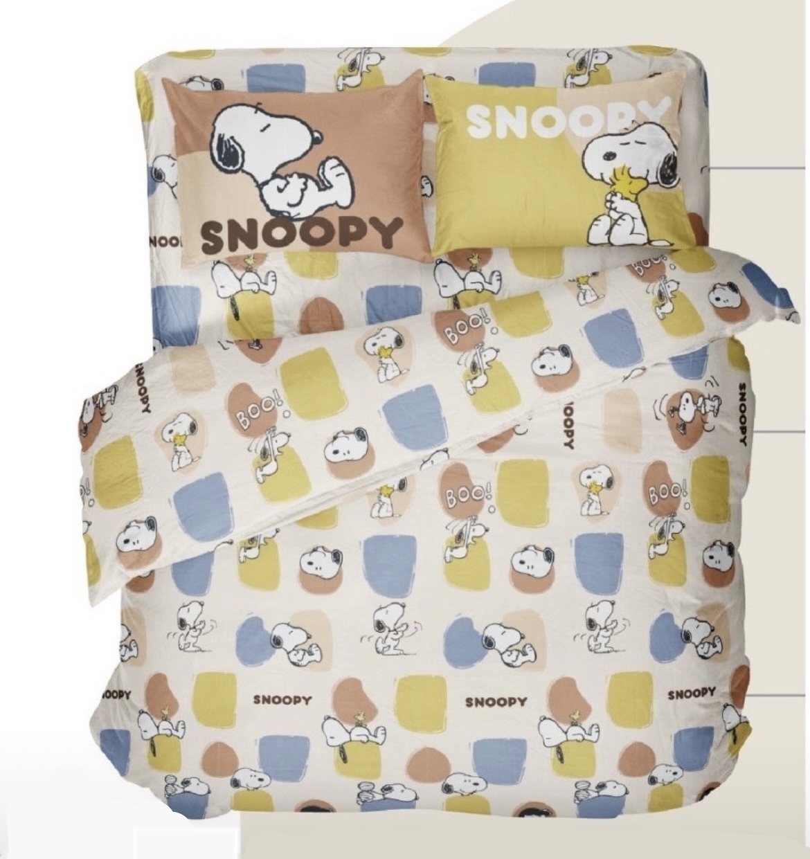 SNOOPY床包兩用被組 | 50支天絲 | SN135大藝術家