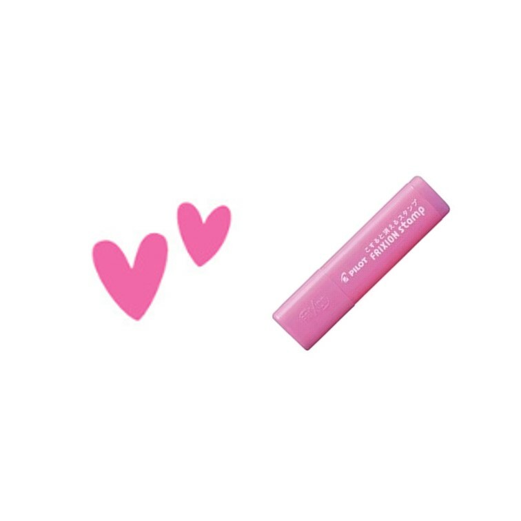百樂 粉色魔擦印章 小愛心 SPF-12-74P