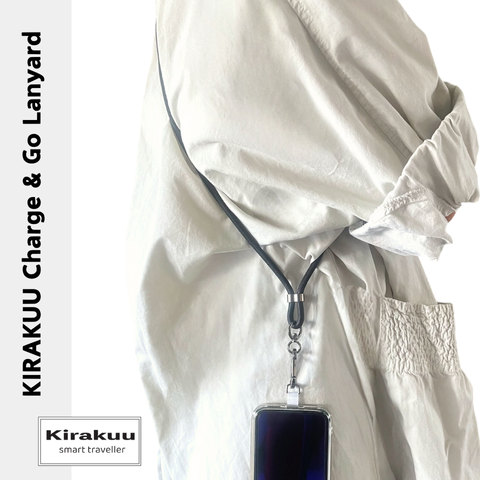 Kirakuu 充電手機繩|多用途頸繩手機帶|USB充電線【10/19 截單，預計 :10月尾至11月中發貨】】