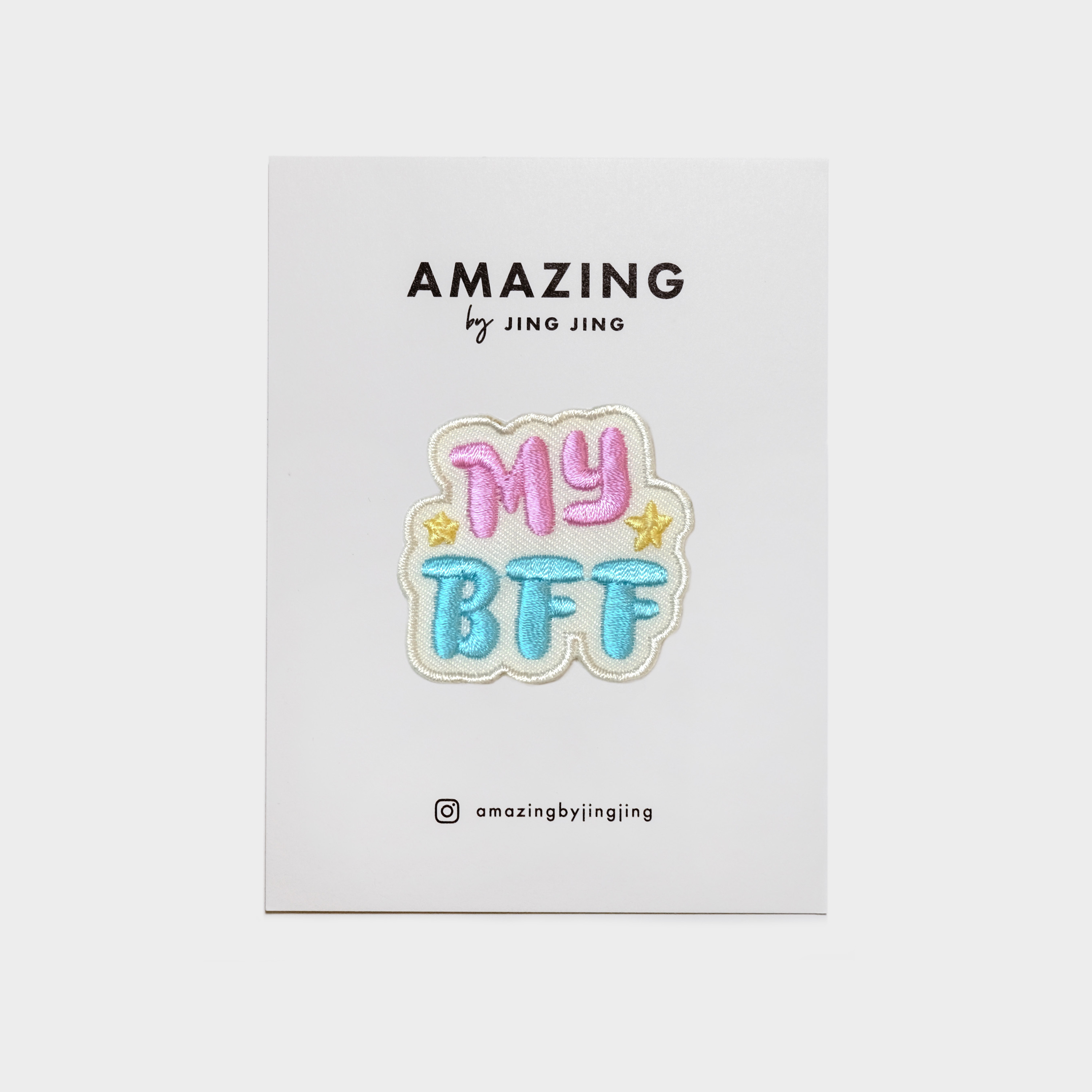 Embroidered Patch - MY BFF