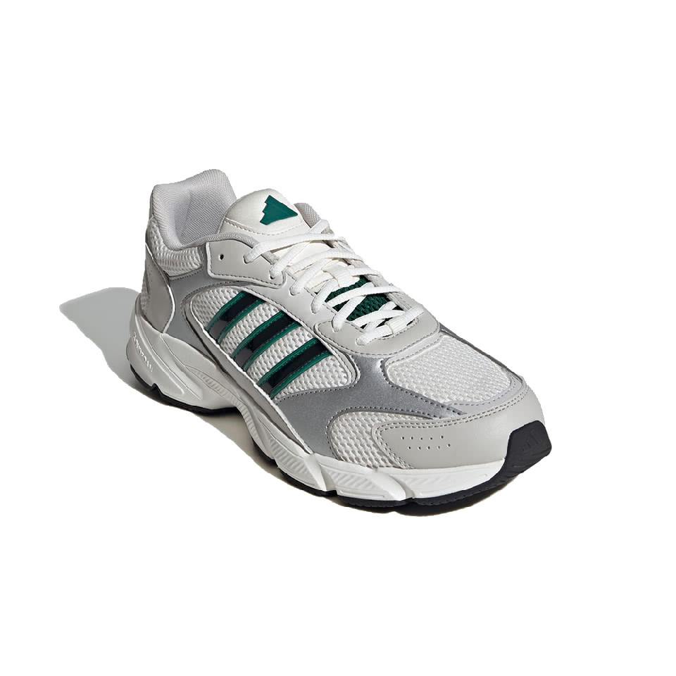 男鞋 ADIDAS CRAZYCHAOS 2000 灰白綠 復古 拼接 網布 透氣 休閒 慢跑鞋【IH0457】