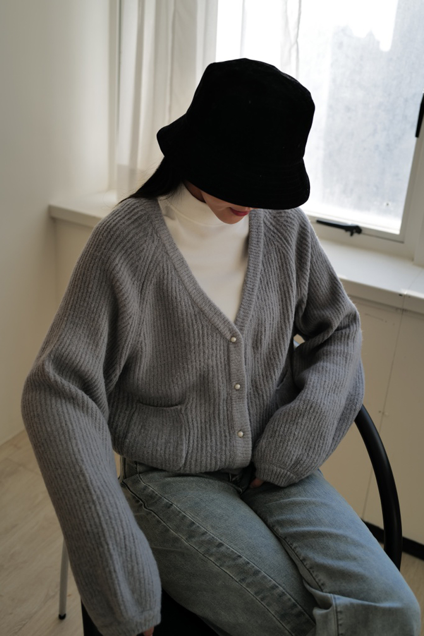 正韓-珍珠針織外套*4色