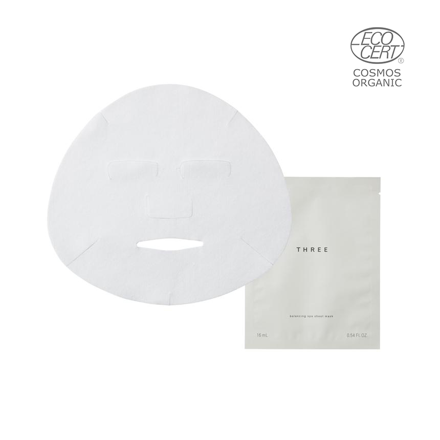 THREE Balancing Spa Sheet Mask COSMOS ORGANIC 16ml x 6pcs