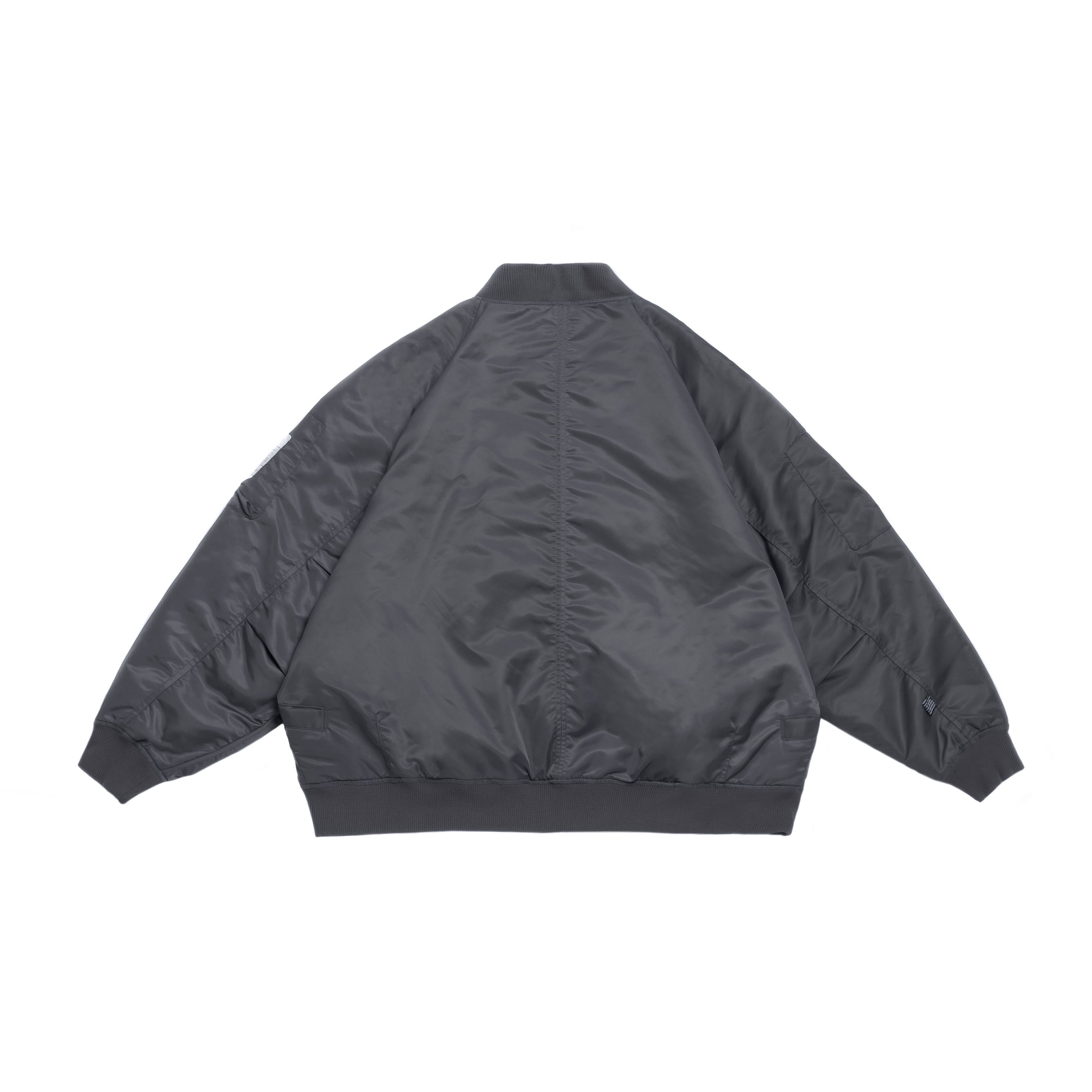 PERSEVERE WATER-REPELLENT PADDED MA-1 JACKET - DARK GREY
