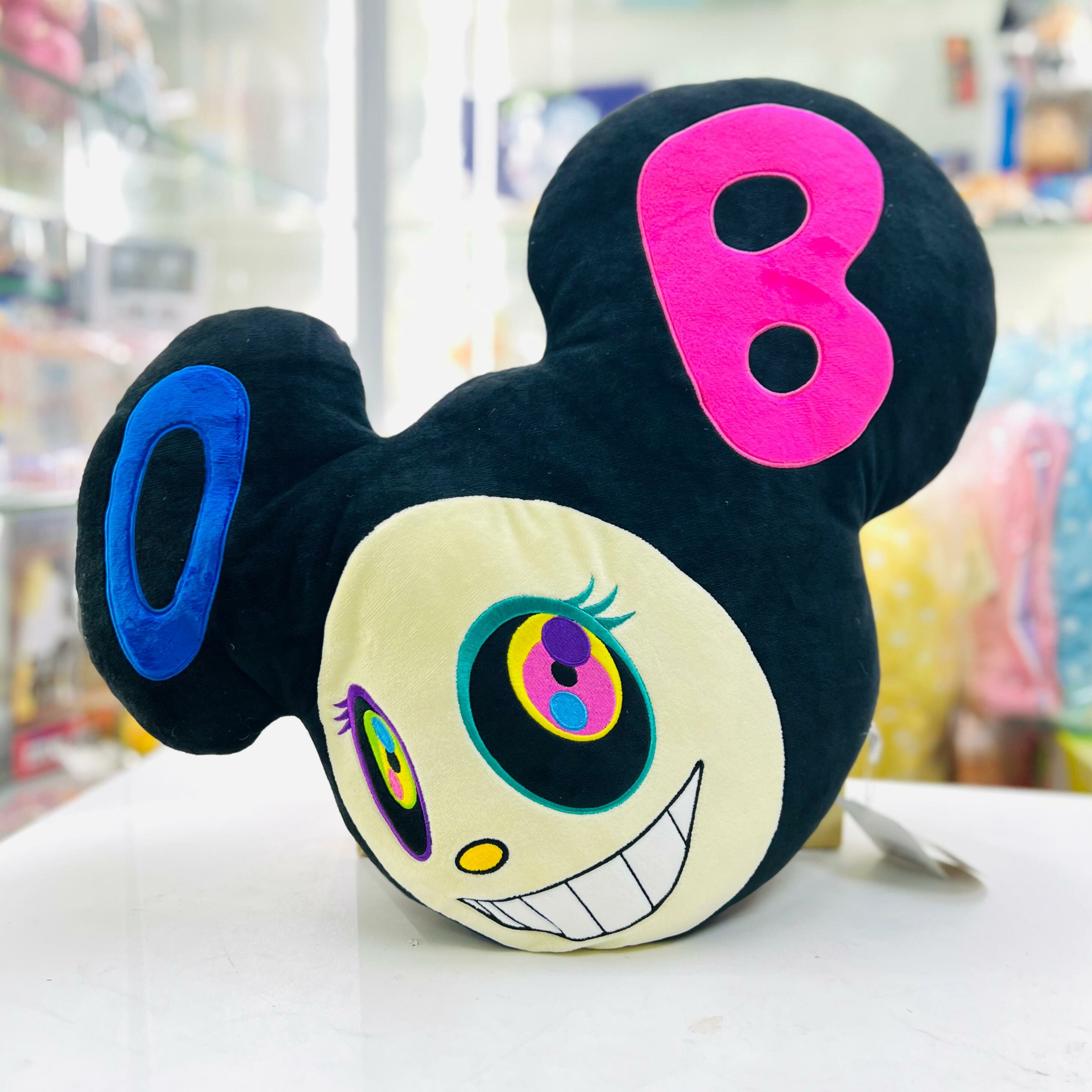 Takashi Murakami Mr. Dob Cushion (Black )