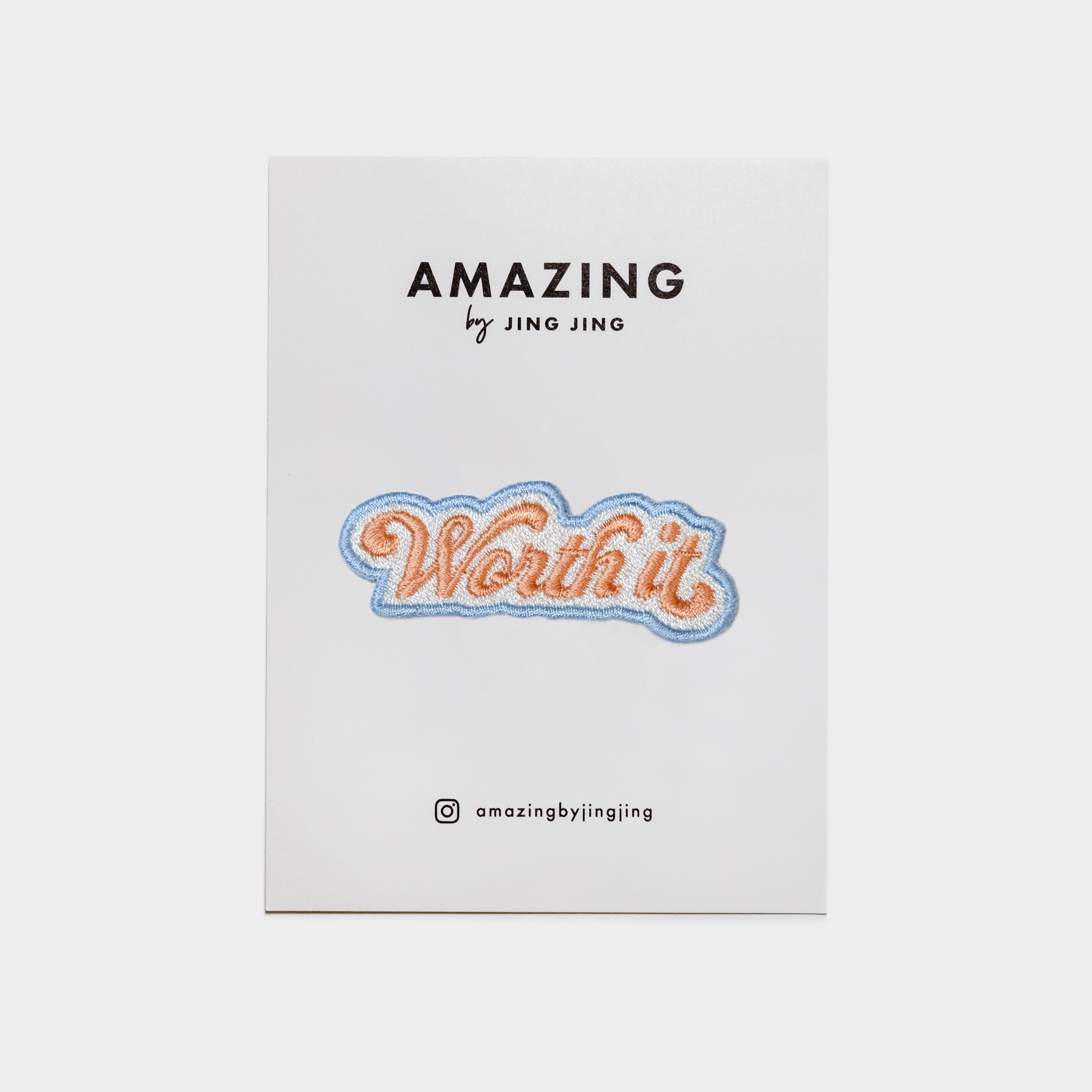 Embroidered Patch - Worth it