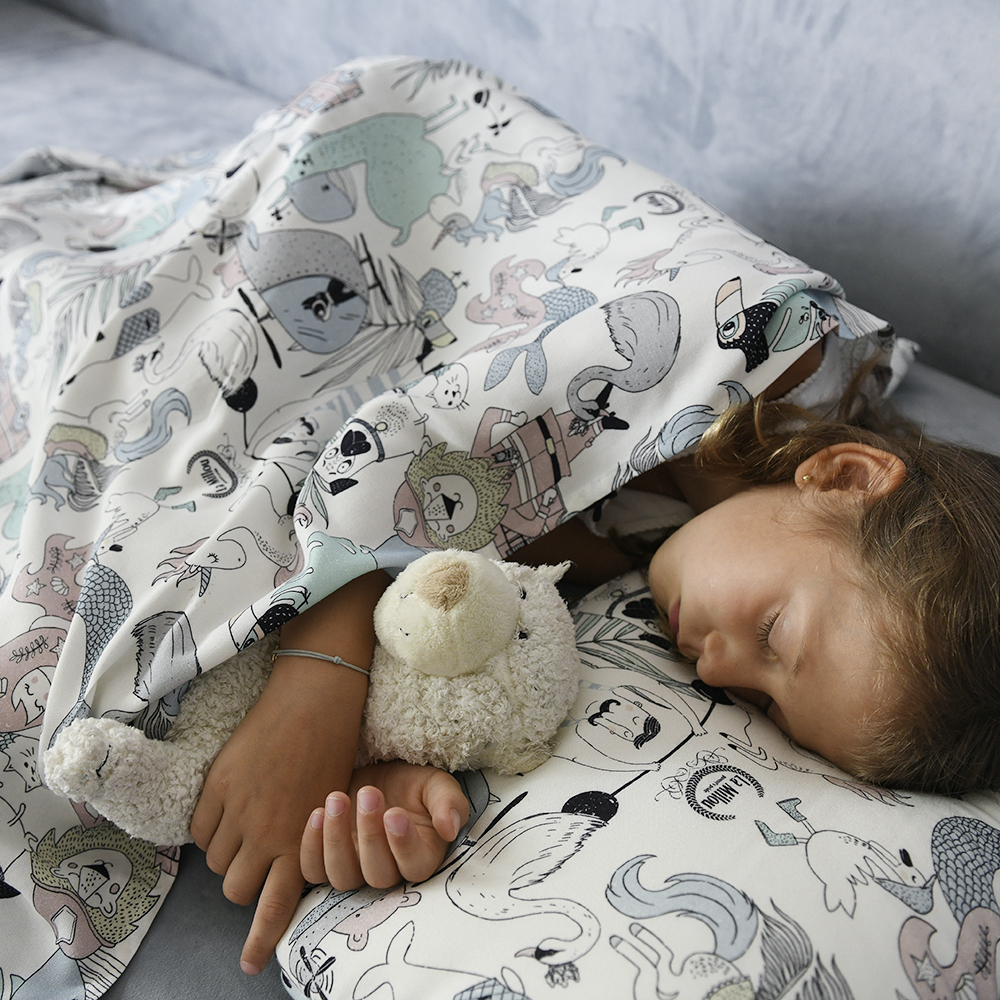 不踢被安心睡組｜La Millou波蘭 竹纖涼感防踢背心+竹纖涼感包巾(加大款)｜多款可選