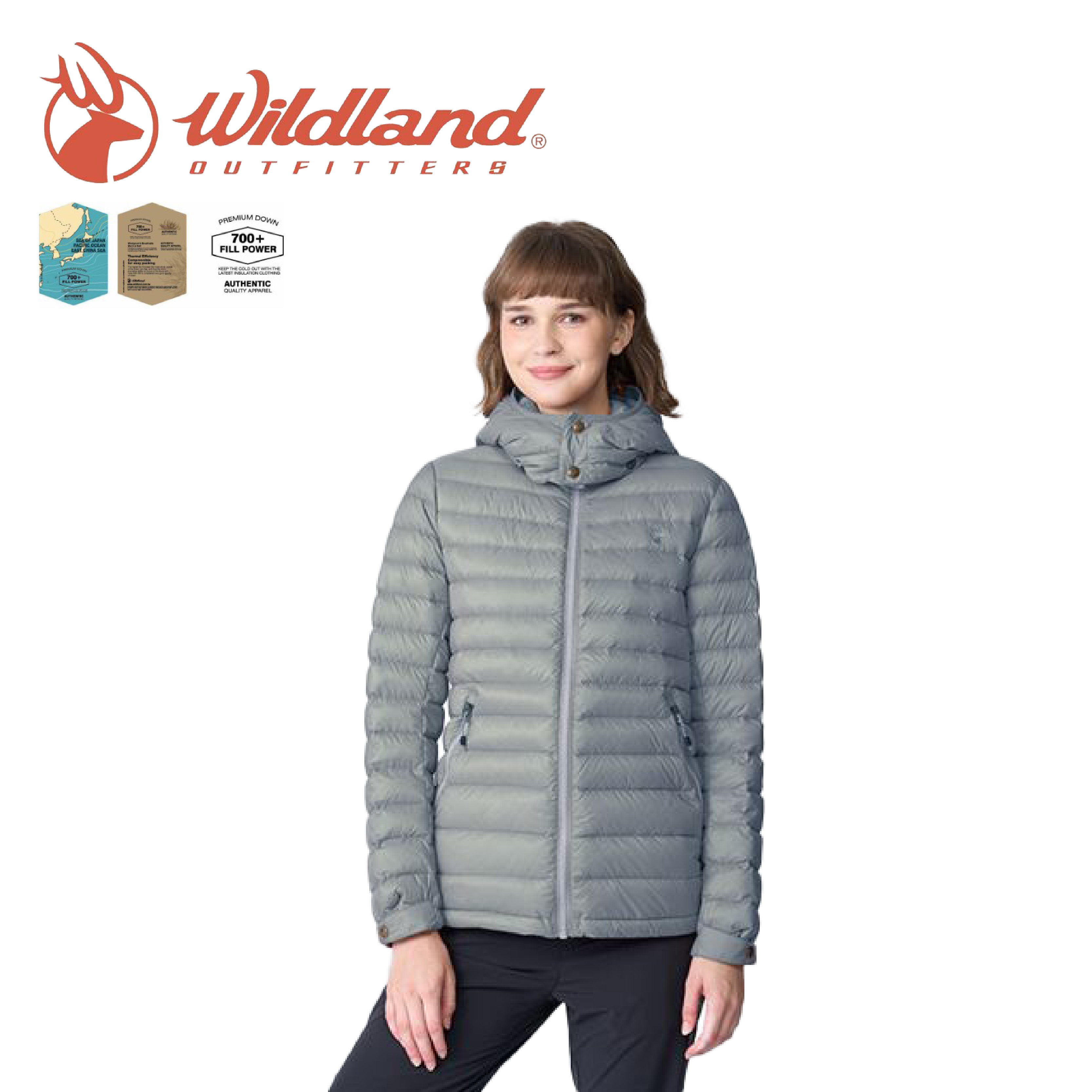 Wildland 荒野 700FP拆帽輕羽絨外套 女款 (3色) 02WB22101