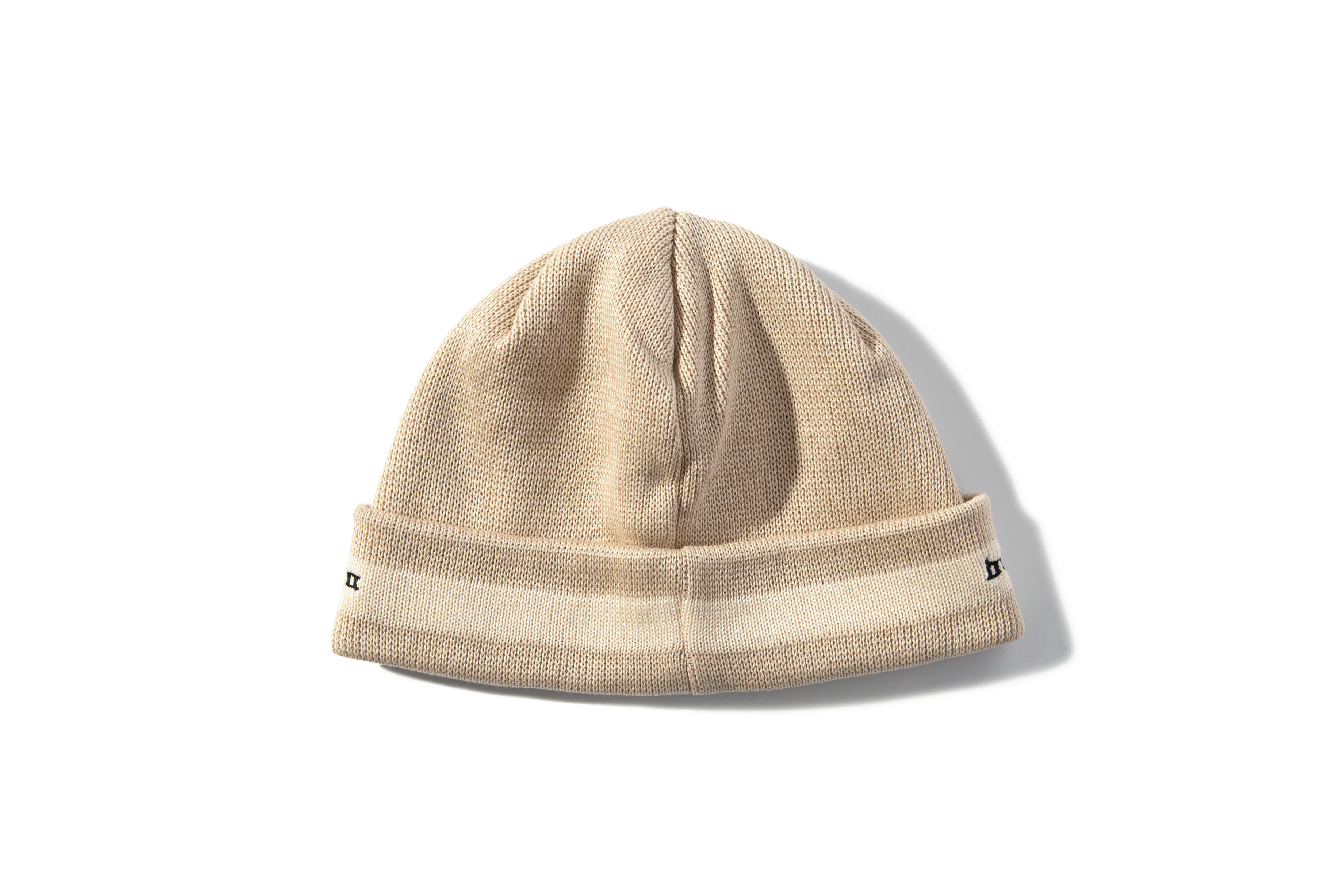 DIASPORA SKATEBOARDS "Embroidered Lined Logo Beanie" (Ivory)