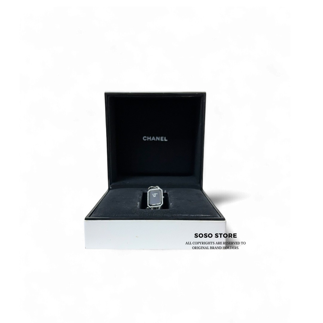Chanel Premiere Gourmette Watch - Black / Shw