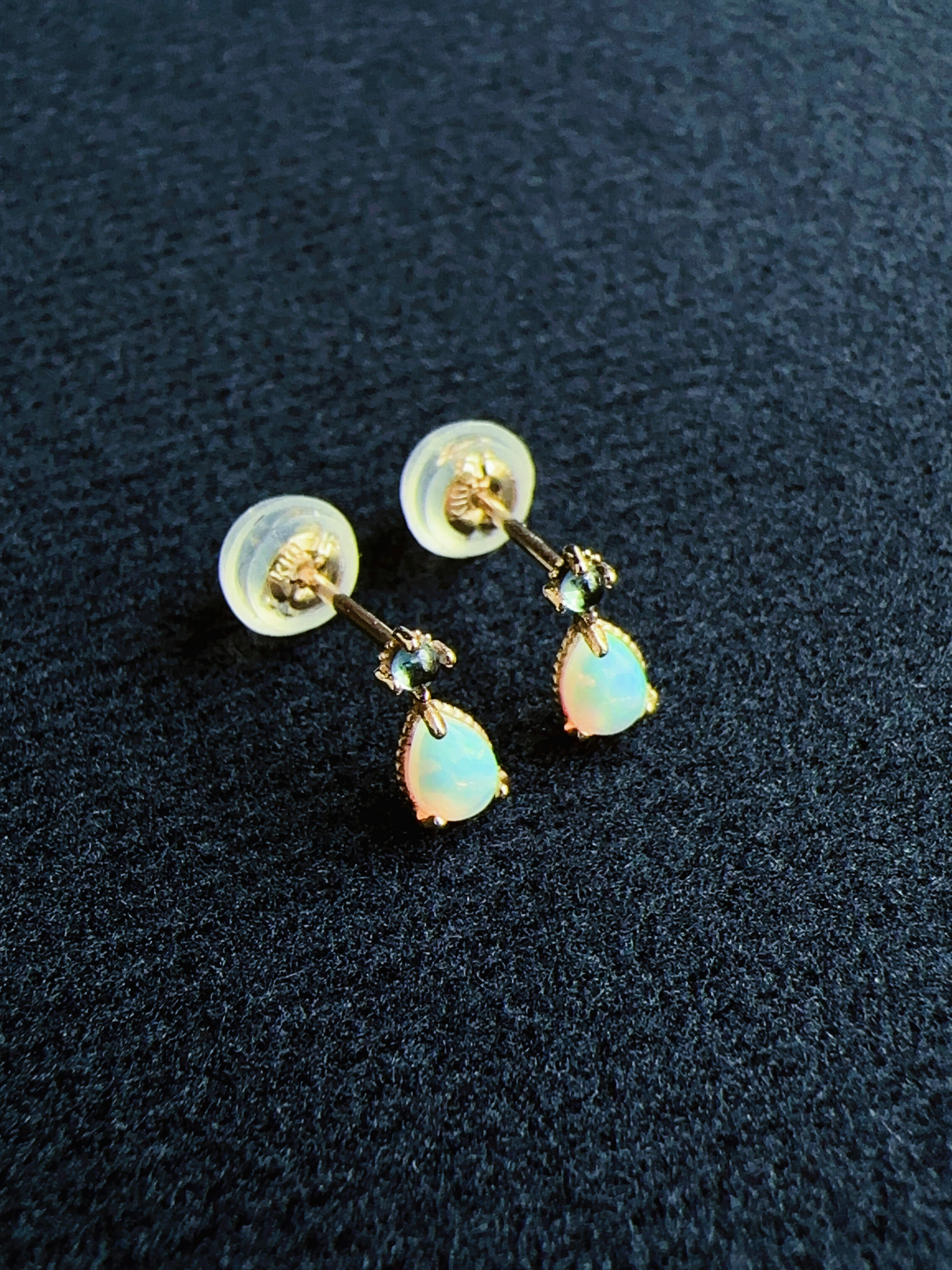 晨映蛋白石｜耳環