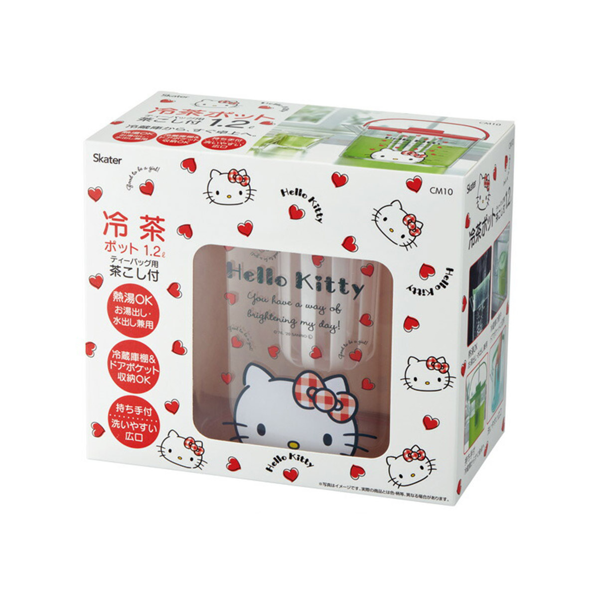 日本品牌 Skater Hello Kitty&nbsp;1.2L 冷茶壺連茶包過濾器 -CM10