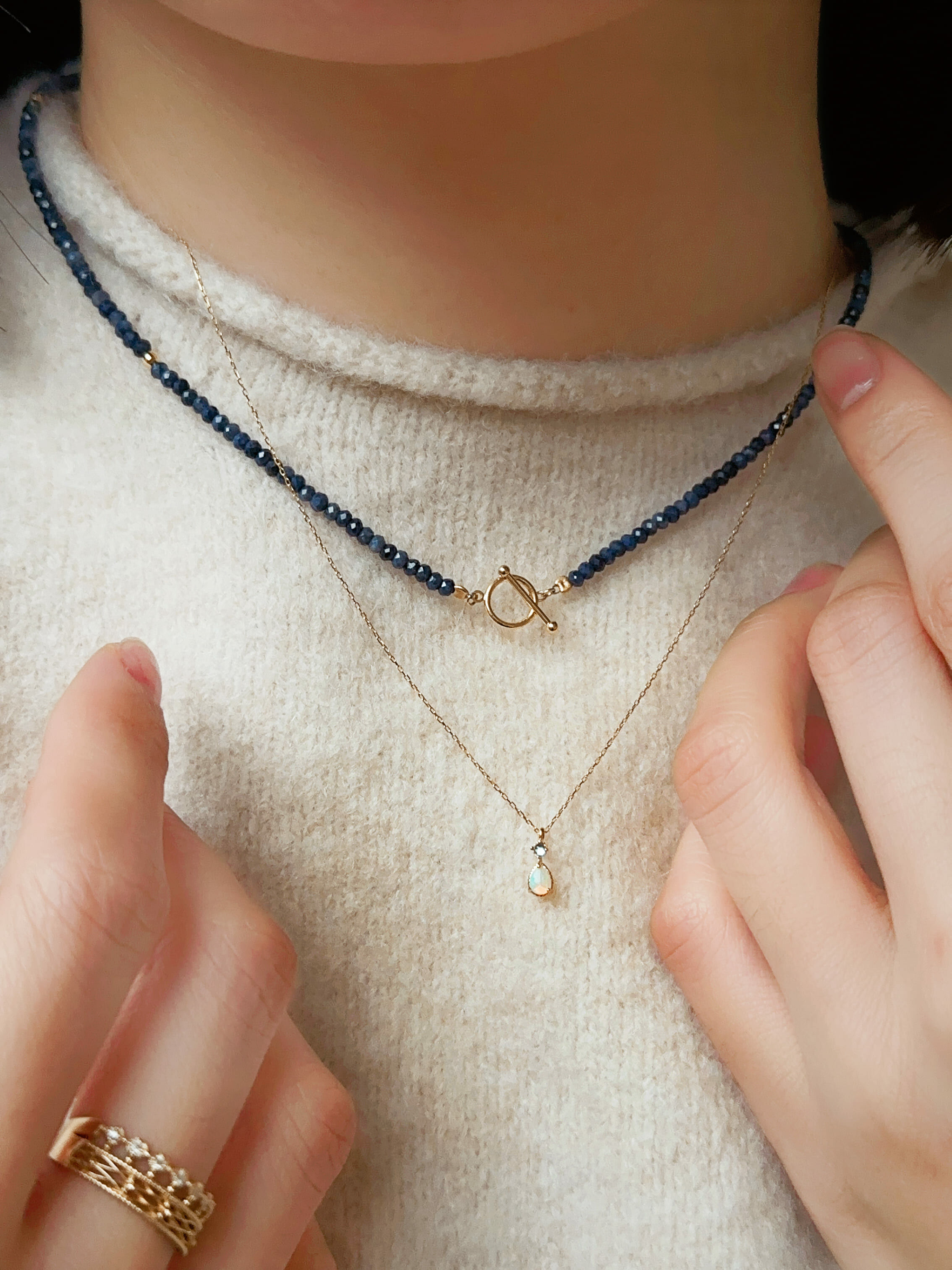 晨映蛋白石｜項鍊