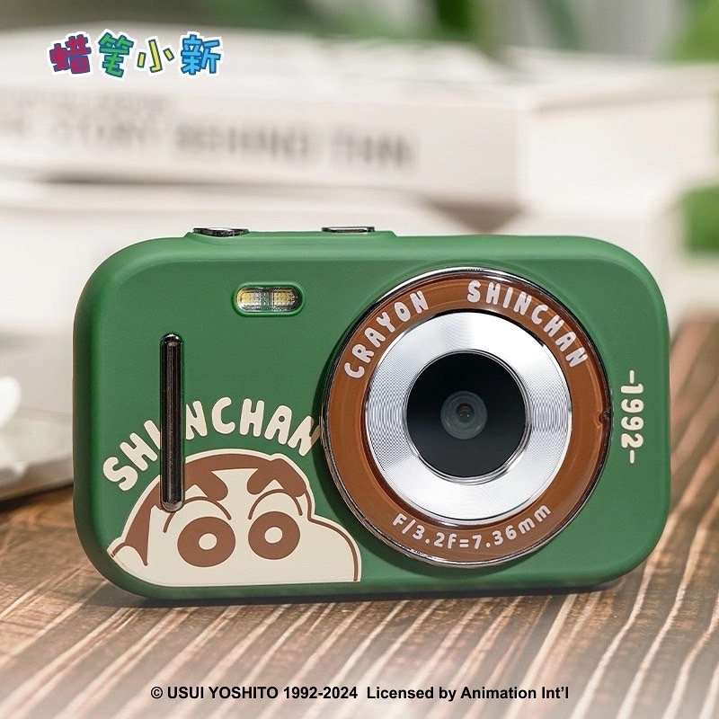 <正版授權>蠟筆小新CCD數碼相機 復古綠