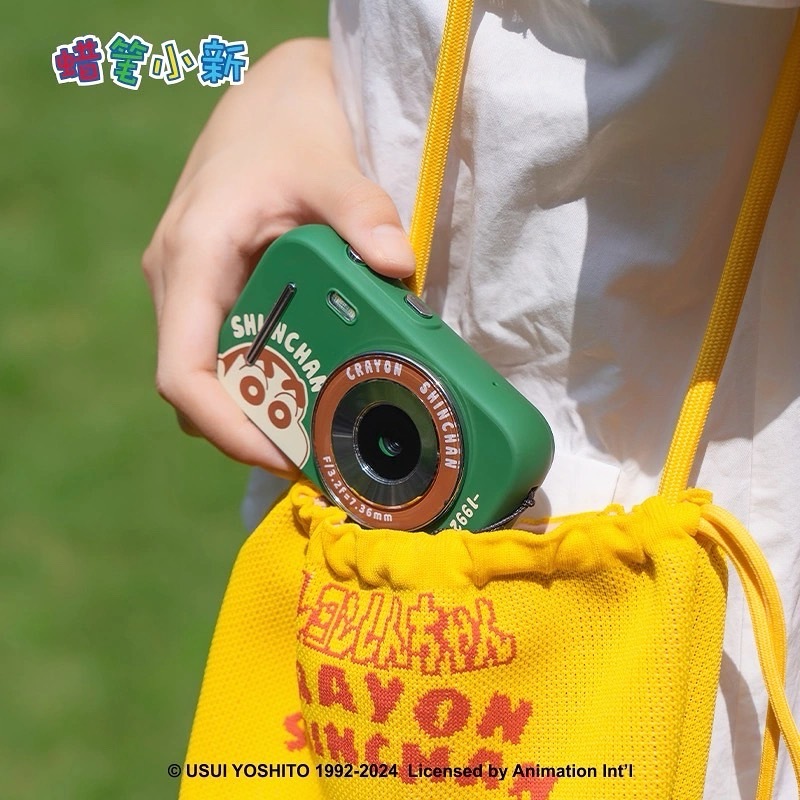 <正版授權>蠟筆小新CCD數碼相機 復古綠