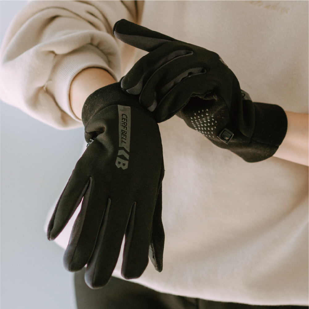 【肌暖】高彈防潑水止滑觸控機能手套丨7DG0021