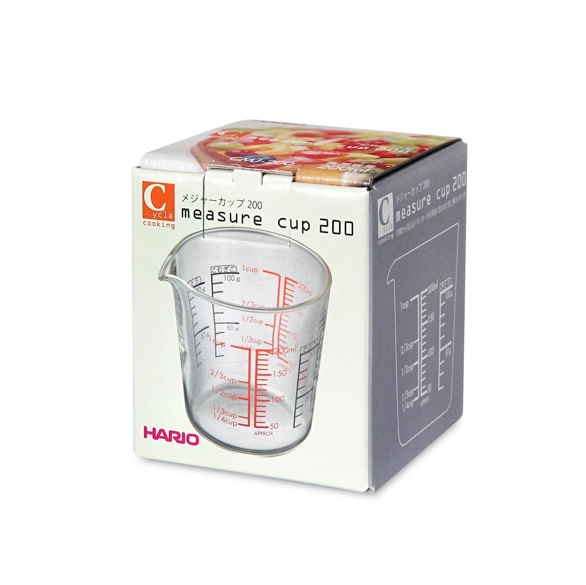 日本 HARIO 200ml 玻璃量杯 -CMJ-200