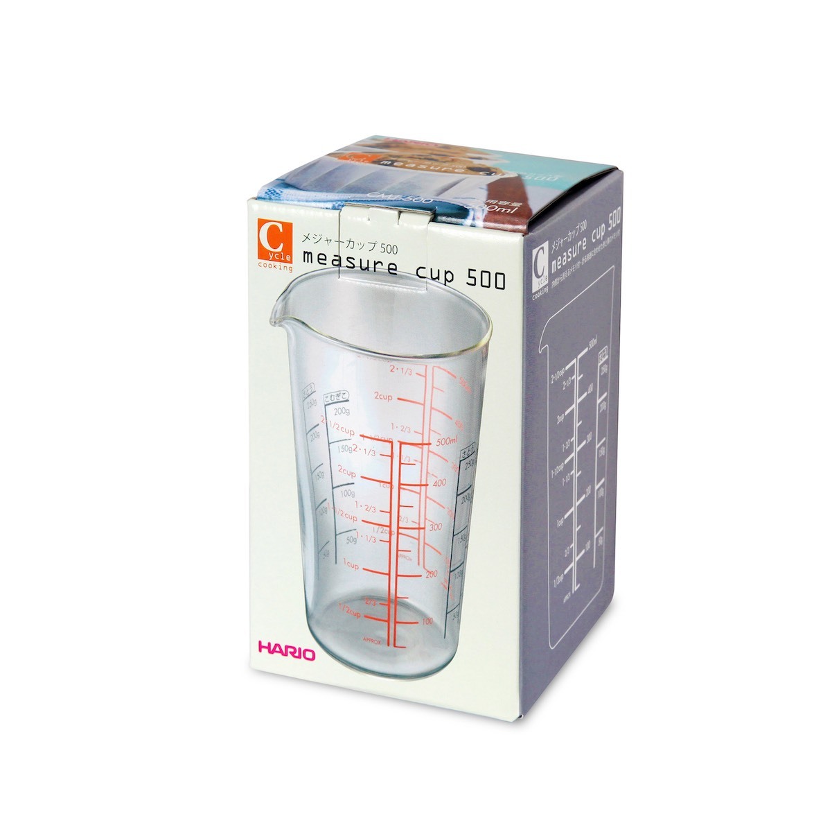 日本 HARIO 500ml 玻璃量杯 -CMJ-500