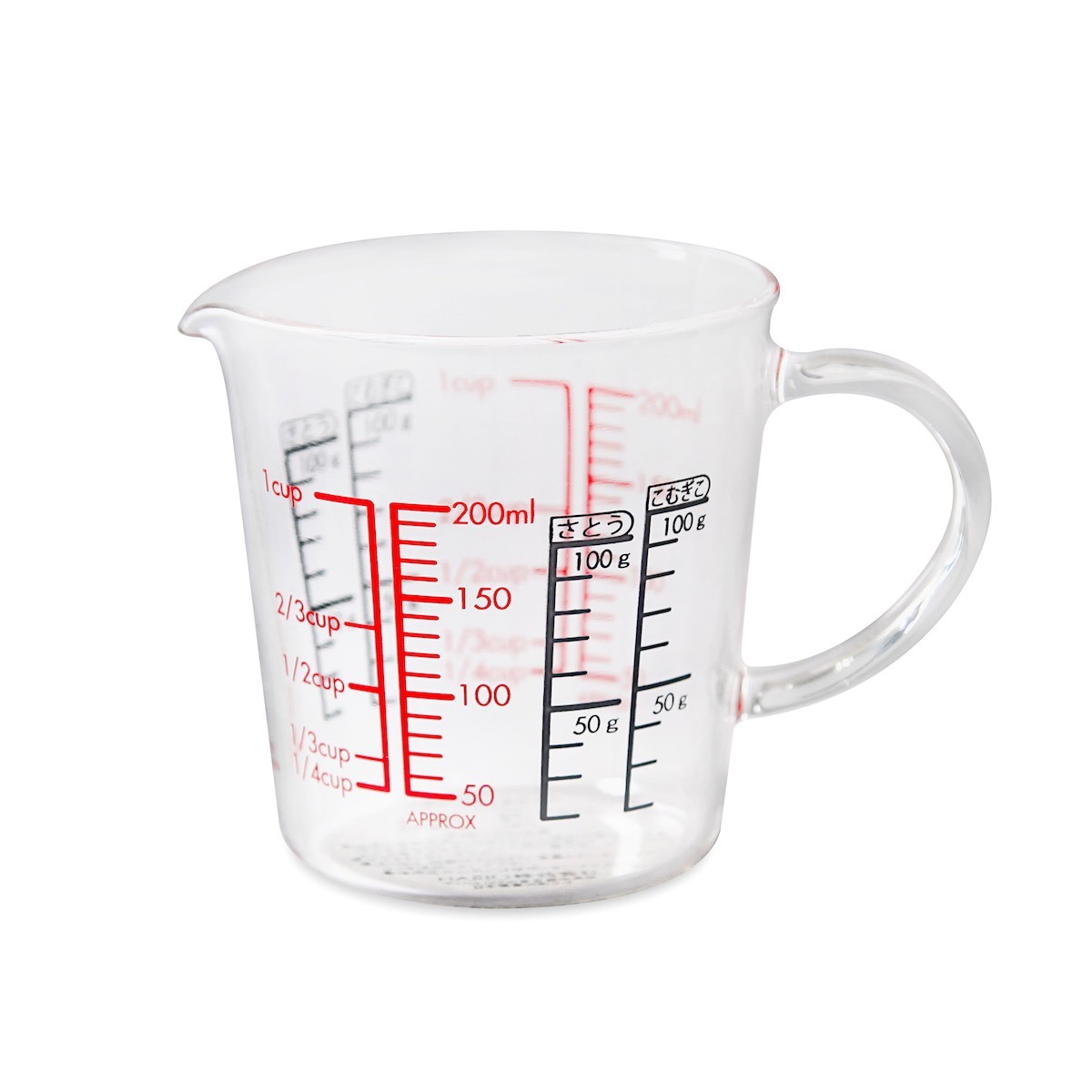 日本 HARIO 200ml 玻璃量杯-Wide -CMJW-200