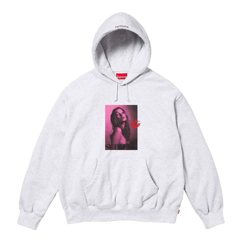 Supreme KATE MOSS HOODED SWEATSHIRT 帽踢 灰色 SUP-496 [台灣現貨]