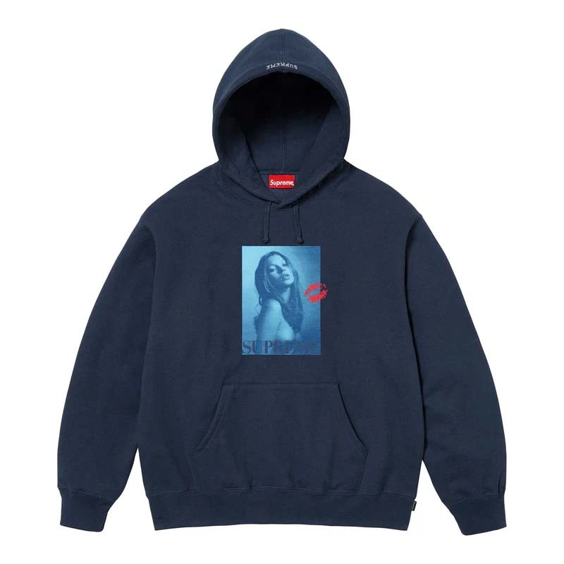 Supreme KATE MOSS HOODED SWEATSHIRT 帽踢 藍色 SUP-498 [台灣現貨]