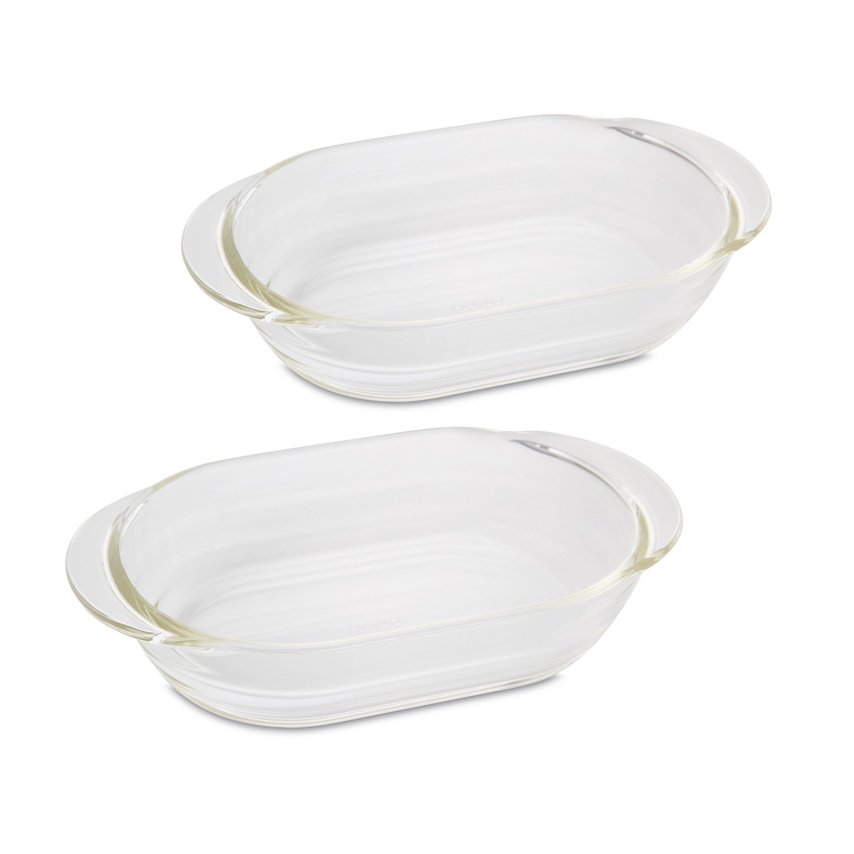 日本 HARIO 2件600ml 21X12XH4.5cm 玻璃烤盤 -HGZO-1812