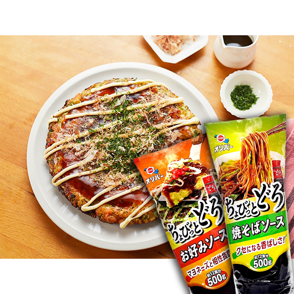日本 OLIVER 奥利巴 烏醋醬 500g 燒炒麵用 & 大阪燒用