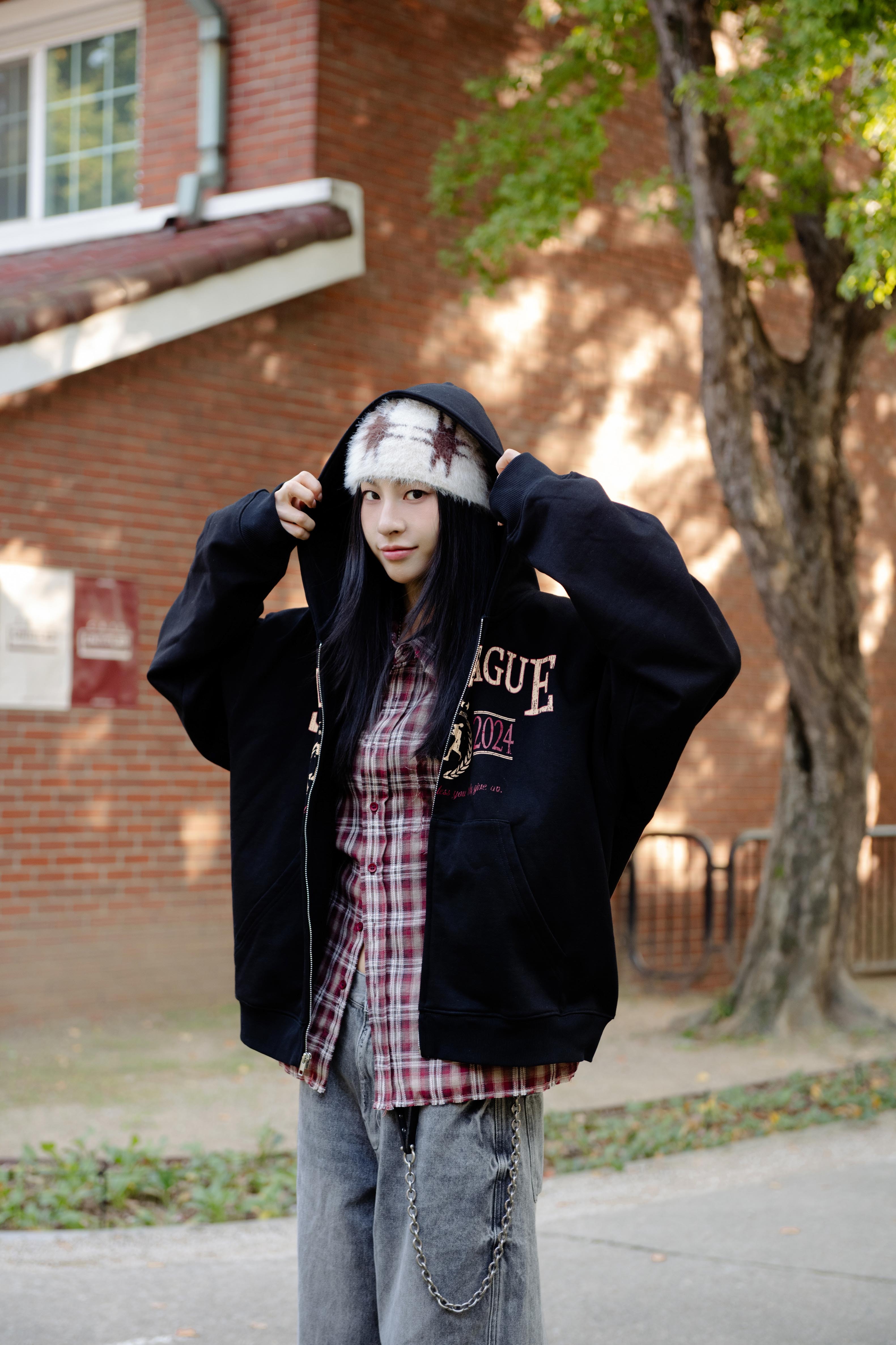 SIMON MADE OW-2423 SIBA 拳擊協會 BOXY 連帽 外套