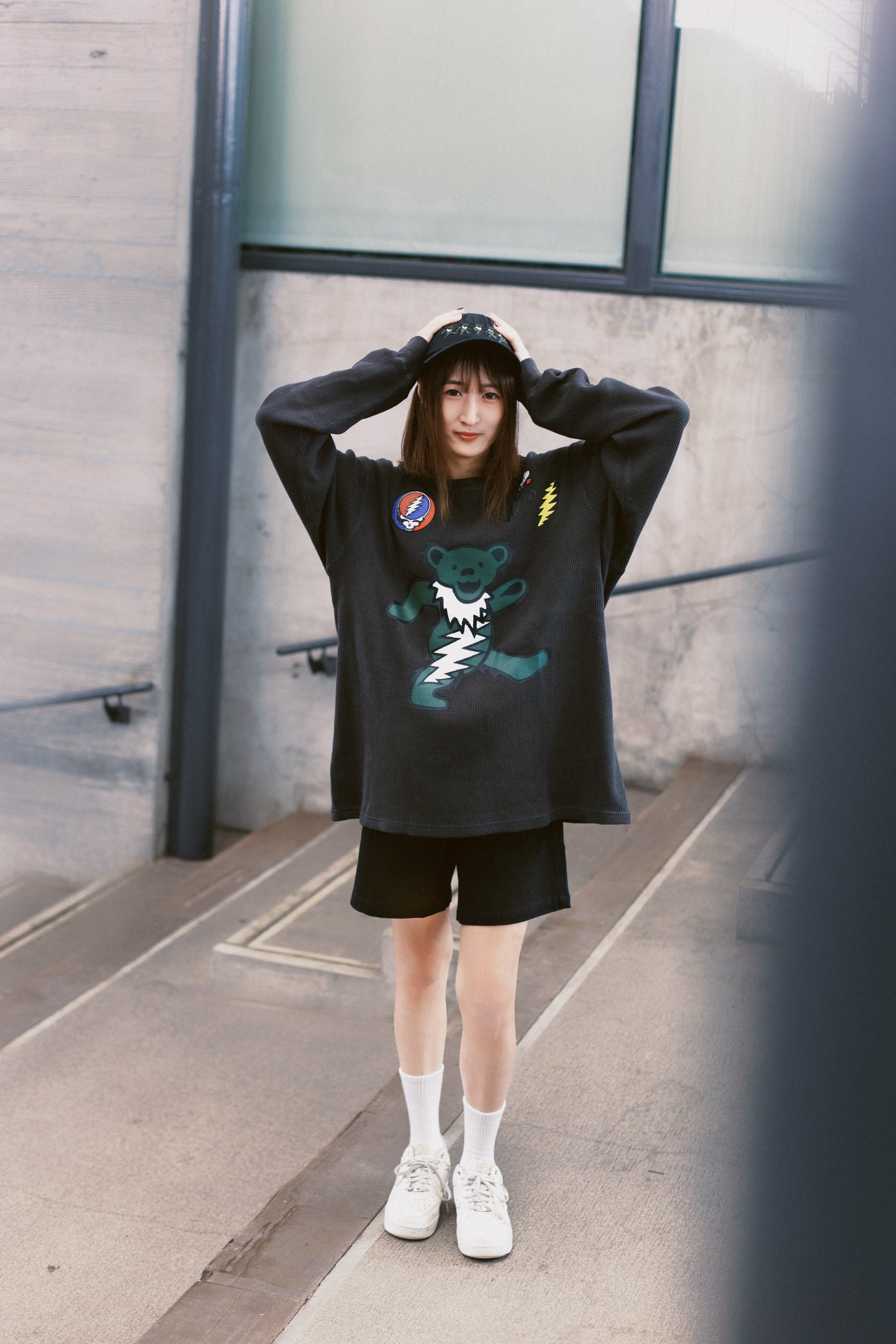 【車庫服飾】thisisneverthat Grateful Dead GD Peace Bears Waffle LS Top