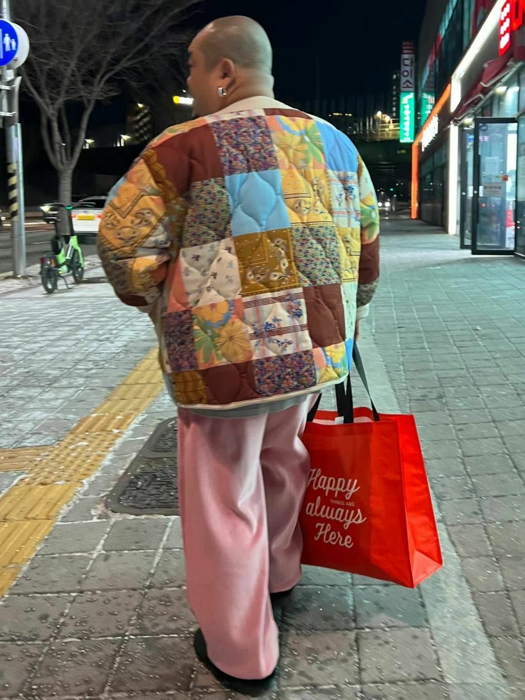 拼格花紋開胸外套(薄夾棉) KKUKKU-050JK