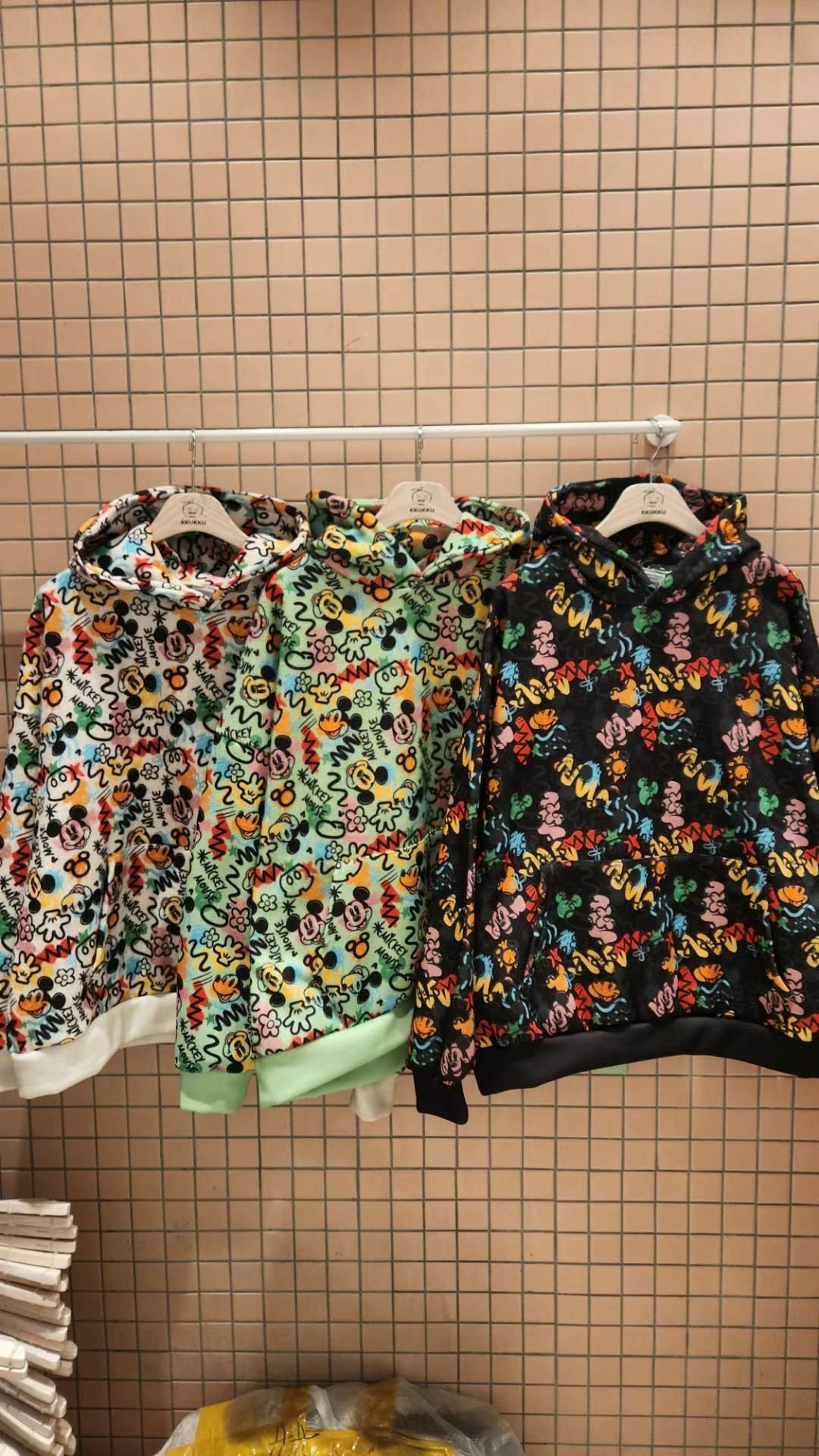 卡通圖案連帽衛衣(薄抓毛底) KKUKKU-052T