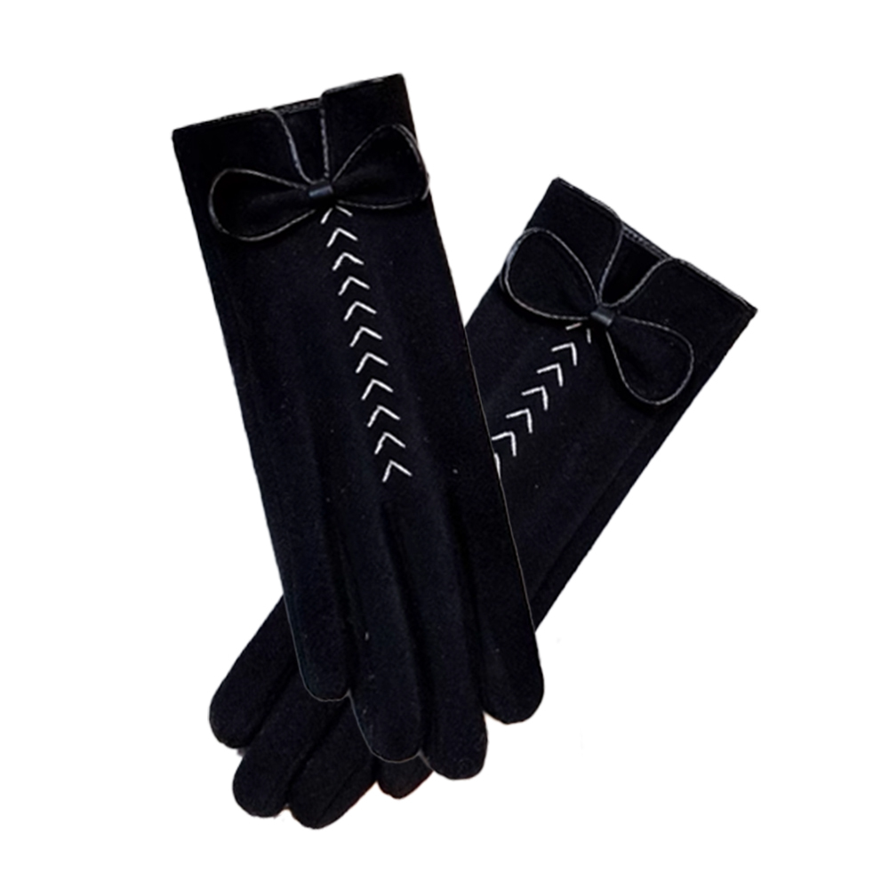 絨毛典雅淑女手套 (2色) 可觸控螢幕/觸控手套/輕量/保暖/內刷毛 43CTB1690