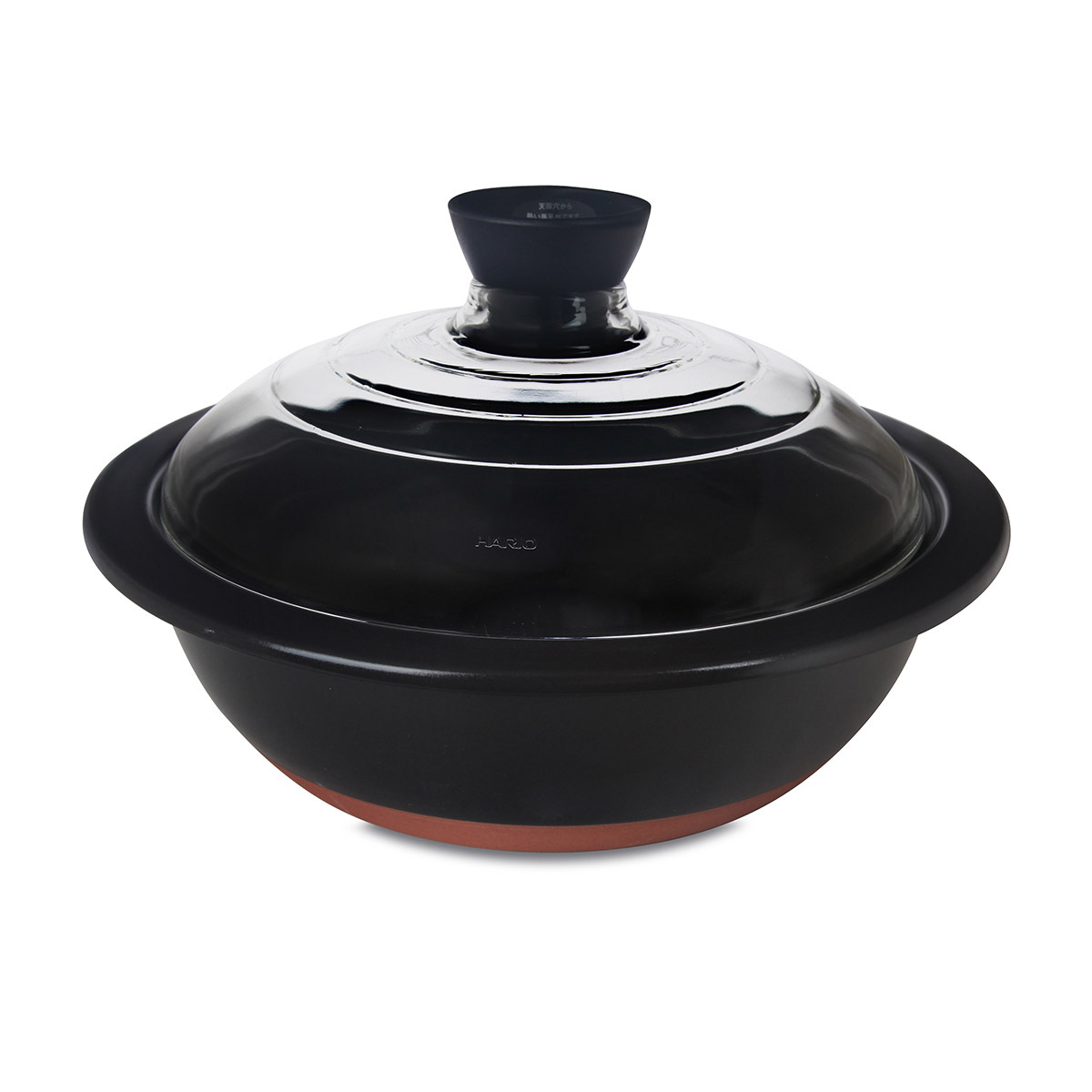 日本 HARIO 2L 8Go Donabe 玻璃蓋烹飪鍋 -GDN-225-B