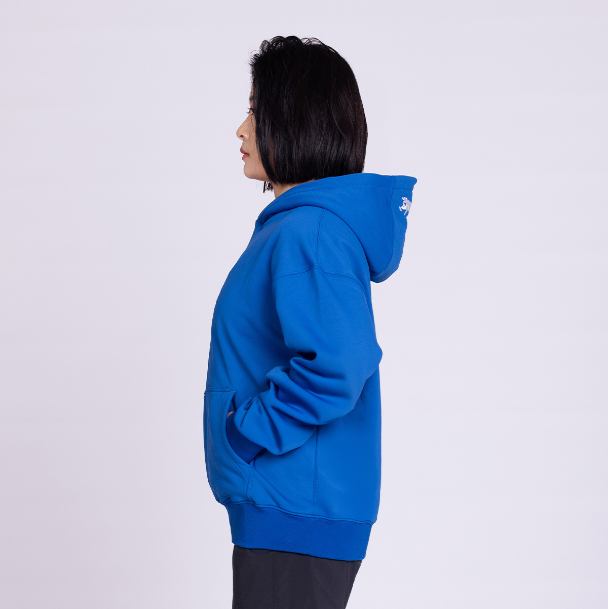 超輕量刷毛連帽上衣（皇家藍）