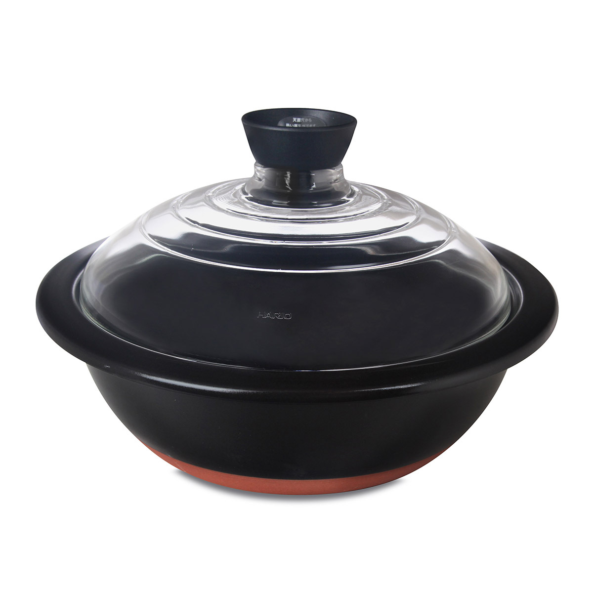 日本 HARIO 3L 9Go Donabe 玻璃蓋烹飪鍋 -GDN-255-B
