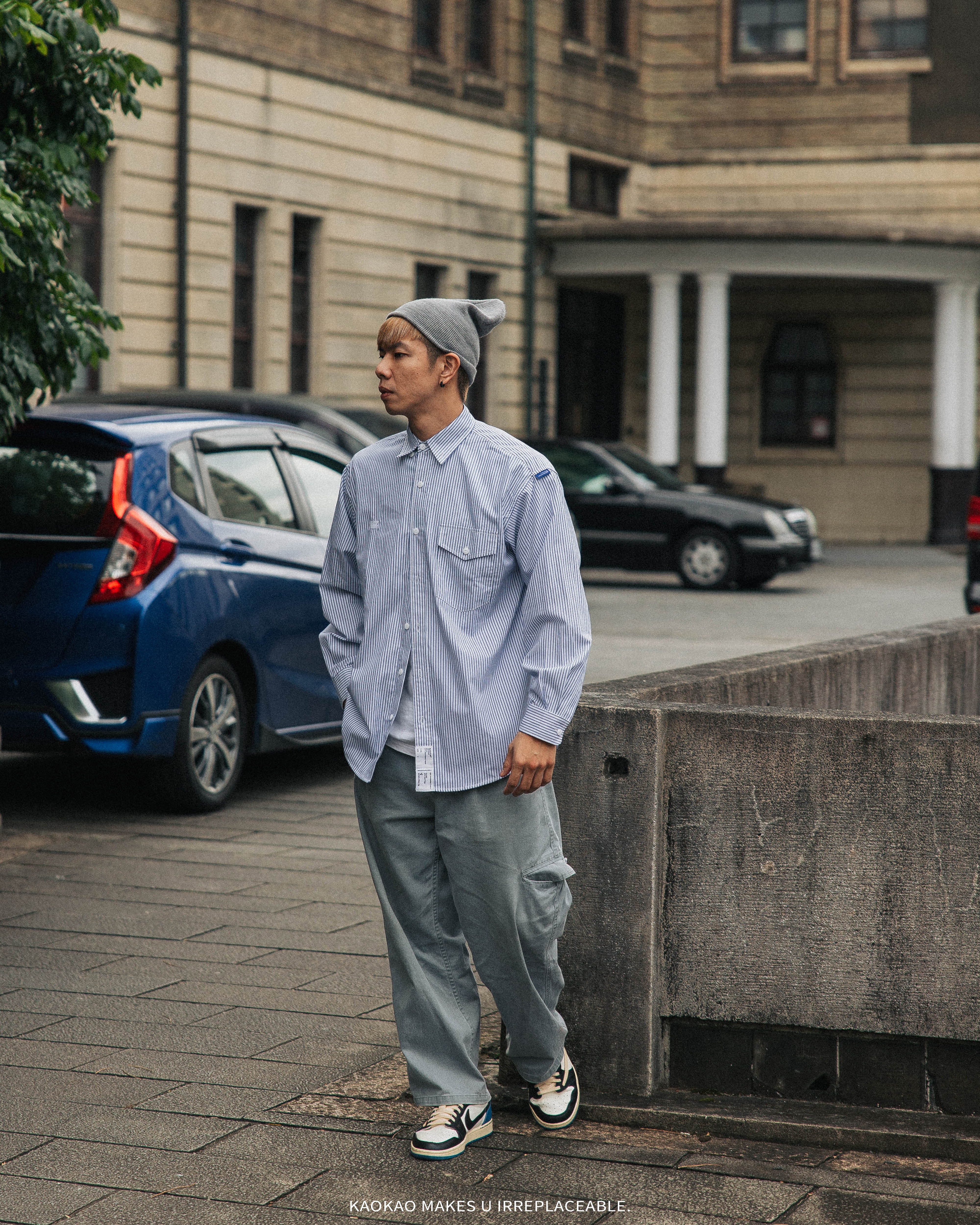 Black Flag 黑旗 Blue24S Striped Shirt 藍條紋襯衫【JBF24S010】