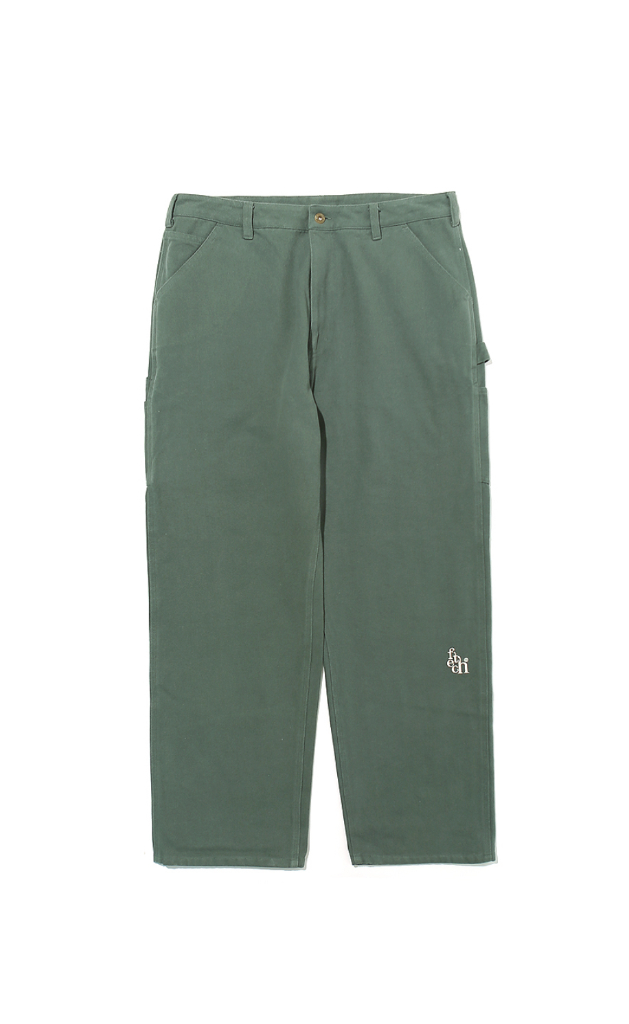 パンツ fetch sunday CANVAS CARPENTER PANTSGREEN Women's Carpenter Pants - FLEX Relaxed Straight Fit Duck