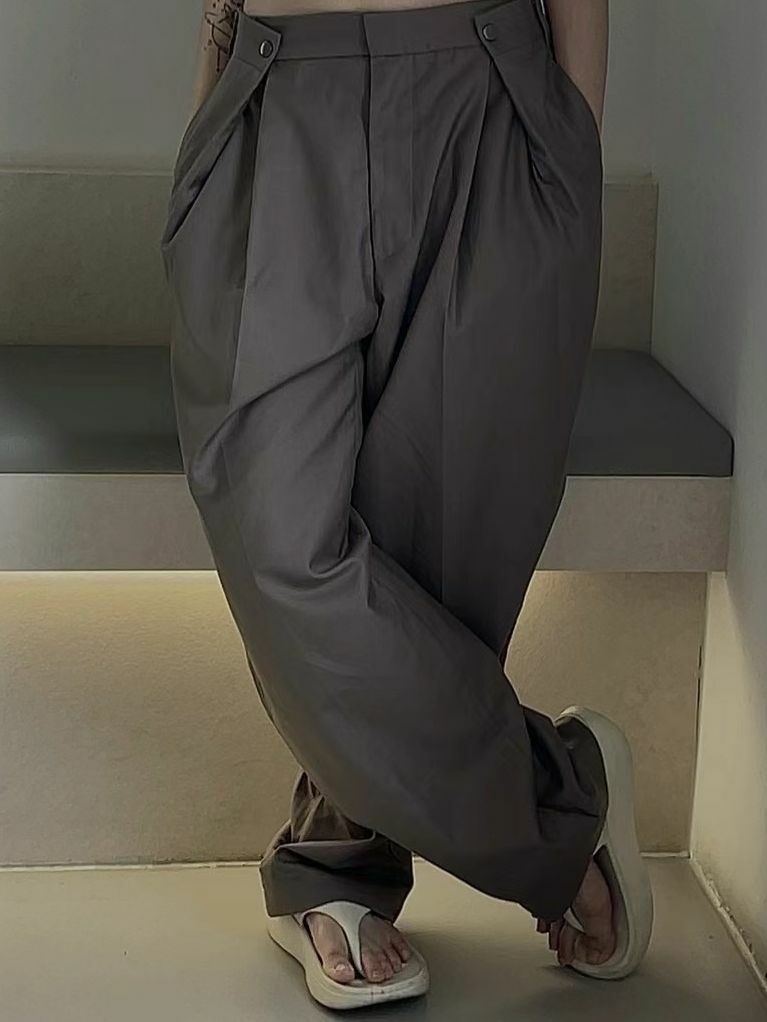 淨色鬆身西褲 LOCAL-005P