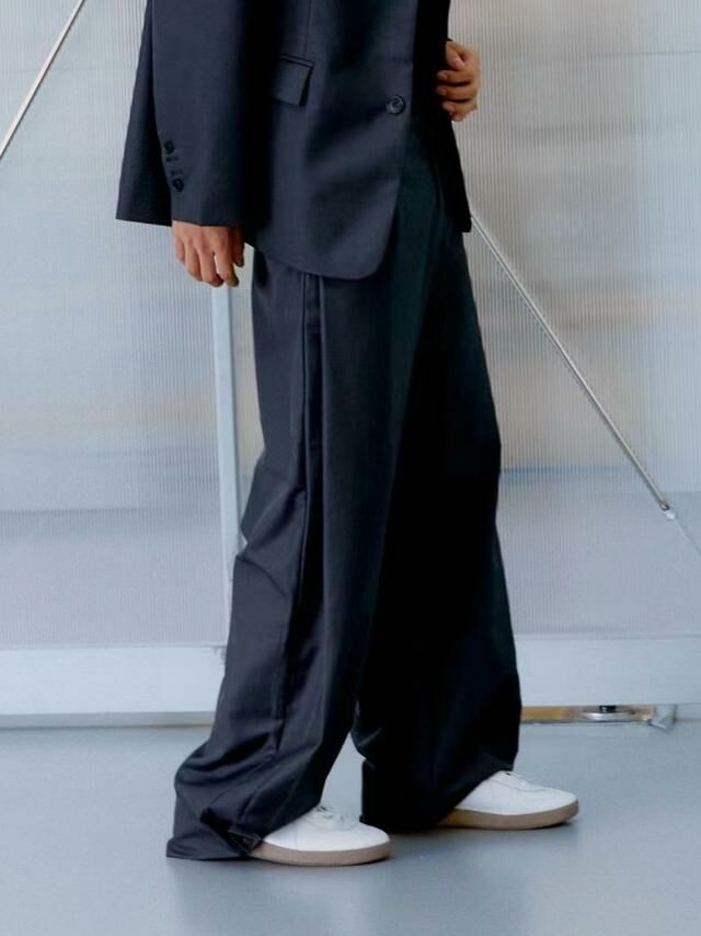 淨色鬆身西褲 LOCAL-006P