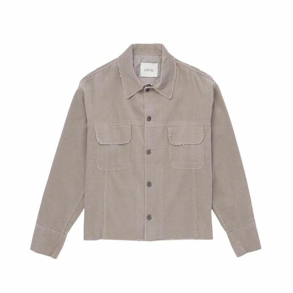 淨色燈心絨長袖恤衫 LOCAL-001JK