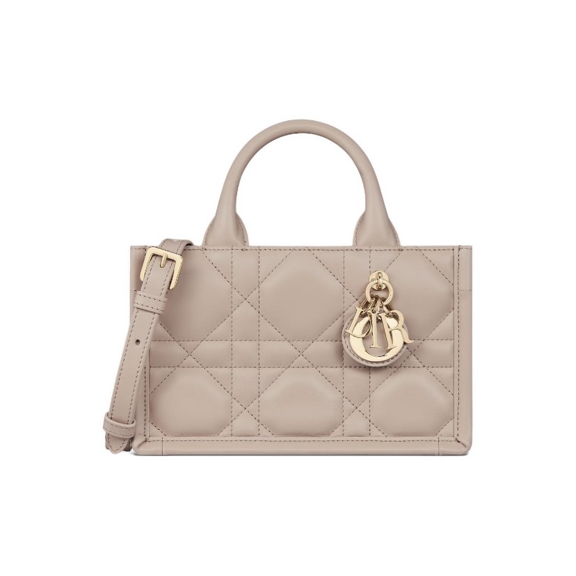DIOR 迷你 Dior Book Tote 大型藤格紋圖案小牛皮