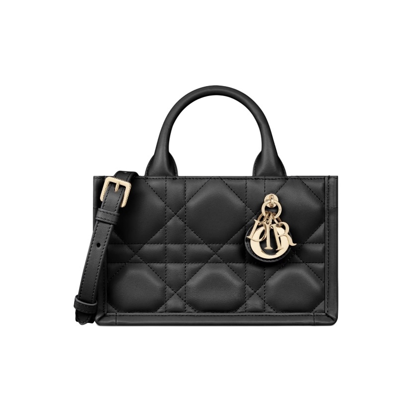 DIOR 迷你 Dior Book Tote 大型藤格紋圖案小牛皮