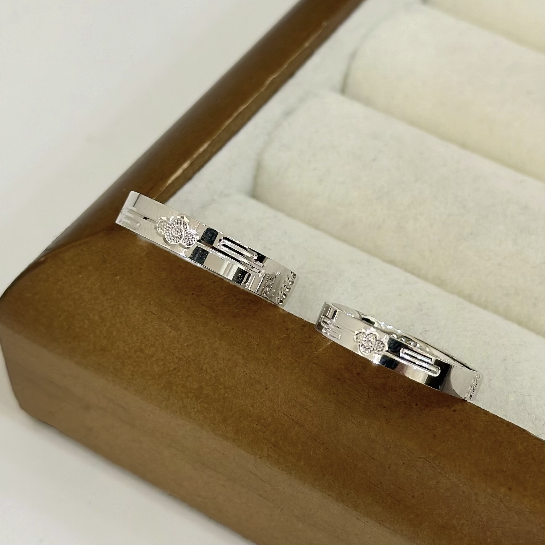 G39【輕奢】排鑽雲朵純銀調整對戒