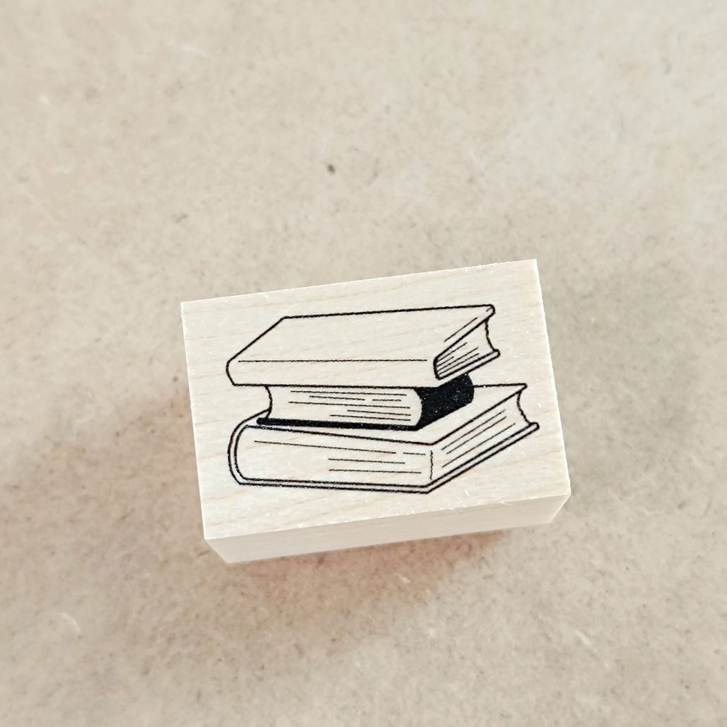 日本YUN．書本 2x3cm原創櫸木印章