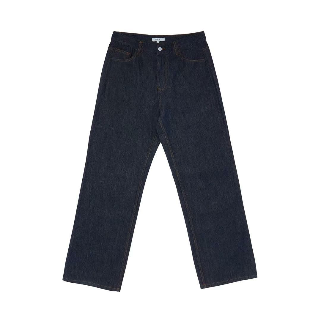 淨色鬆身牛仔褲 LOCAL-010P