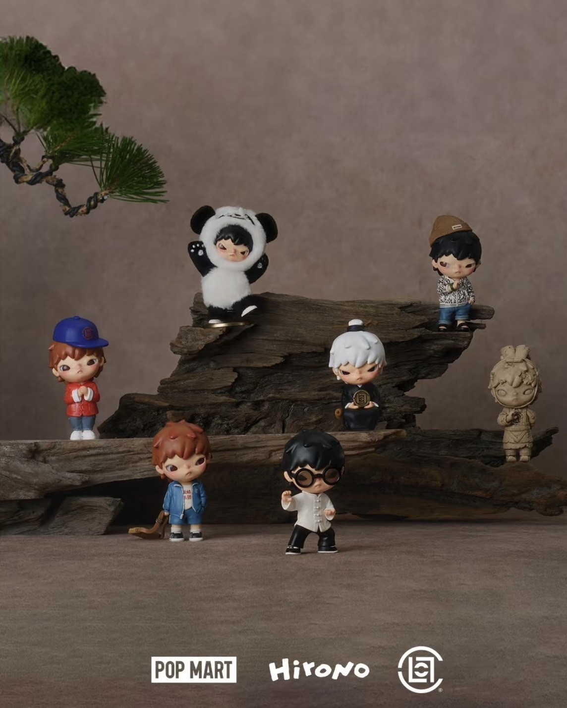 <官方正版授權>POPMART x Clot 泡泡瑪特 聯名 小野 Hirono 中國風 公仔 手辦 盲盒