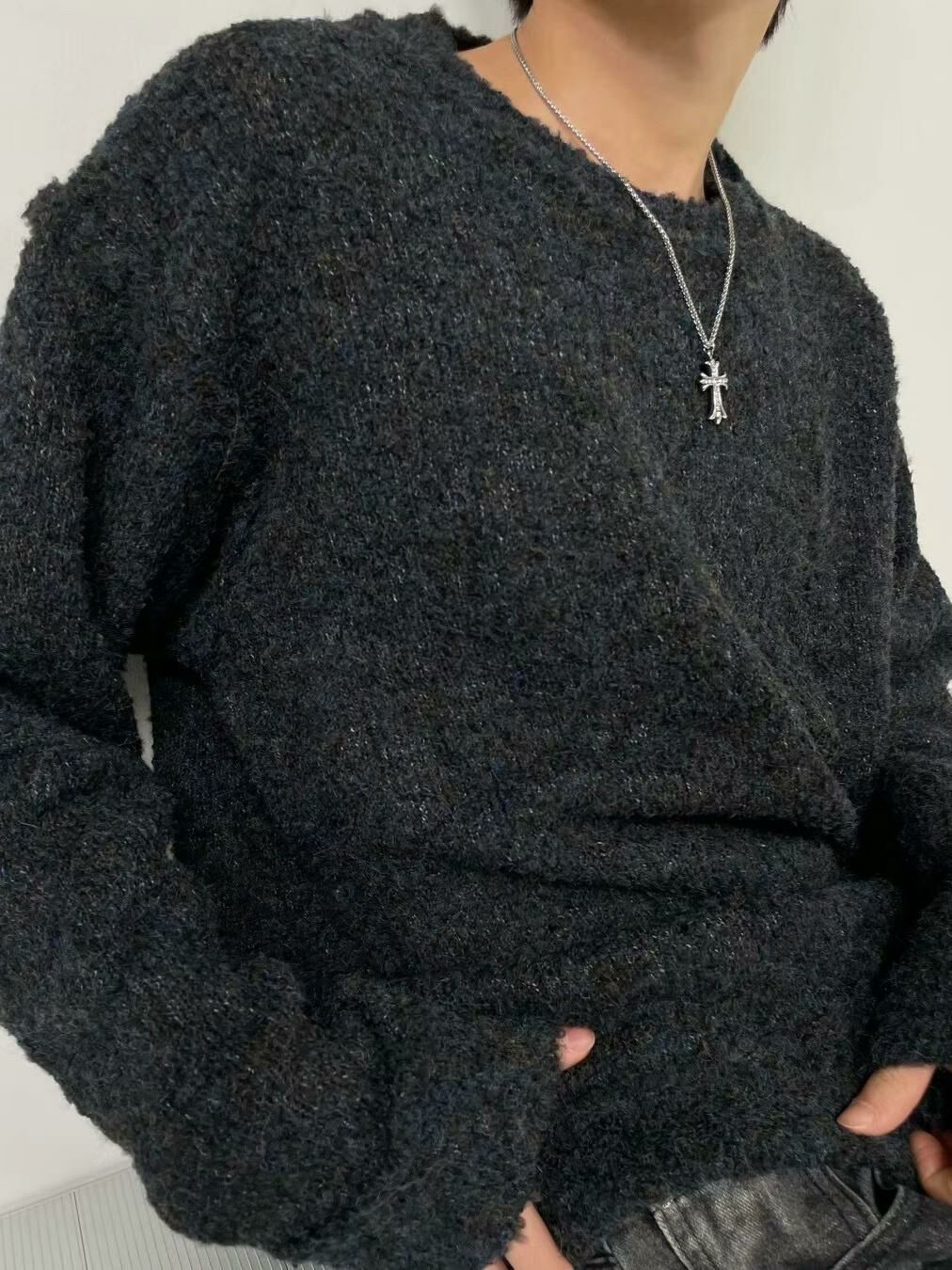 淨色圓領針織衫 LOCAL-015T