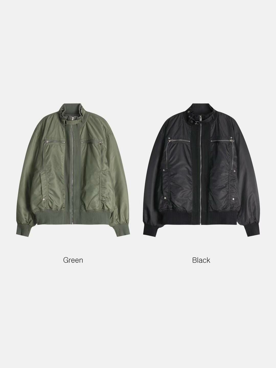 淨色企領拉鍊外套(薄夾棉) LOCAL-017JK